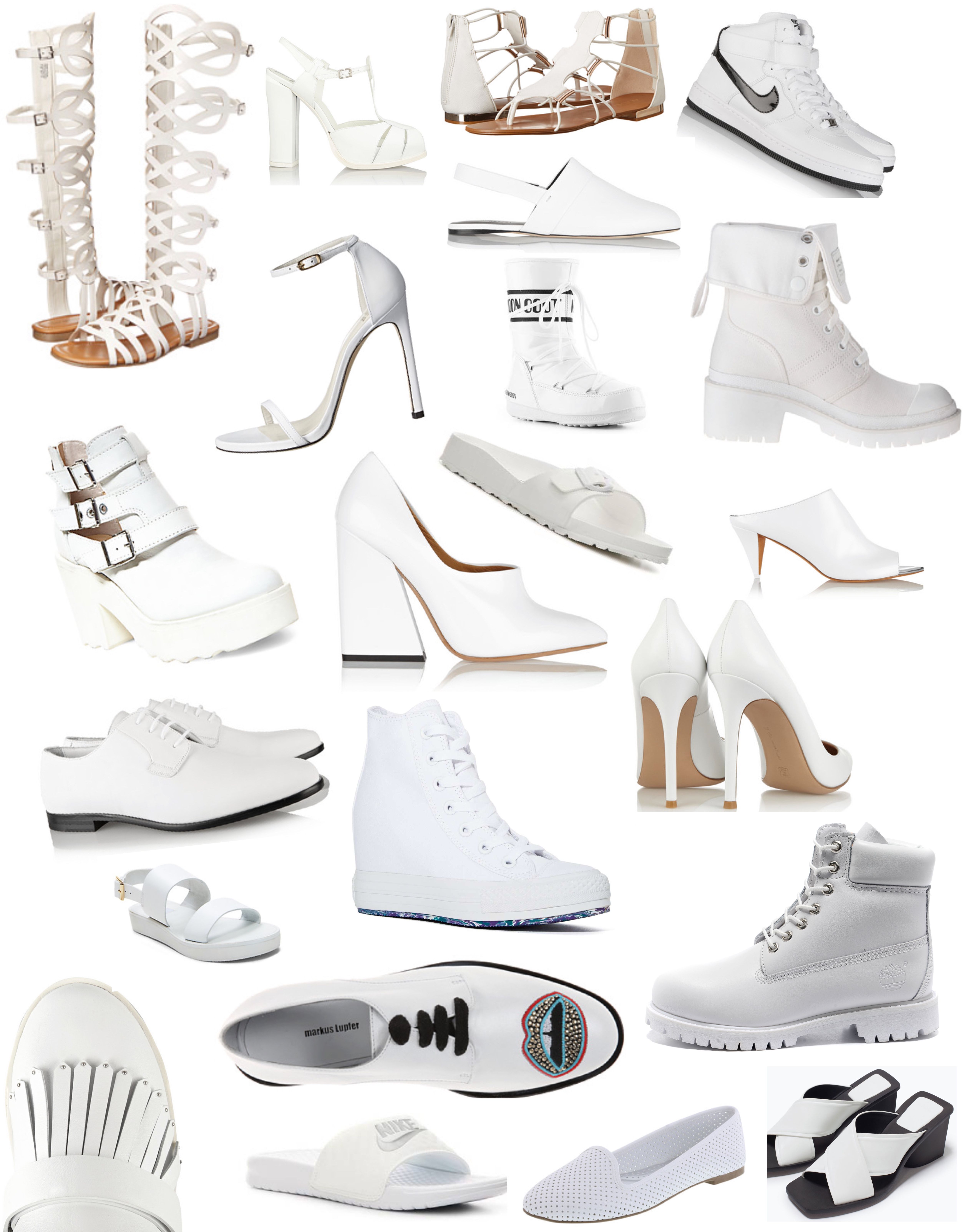 white shoes summer