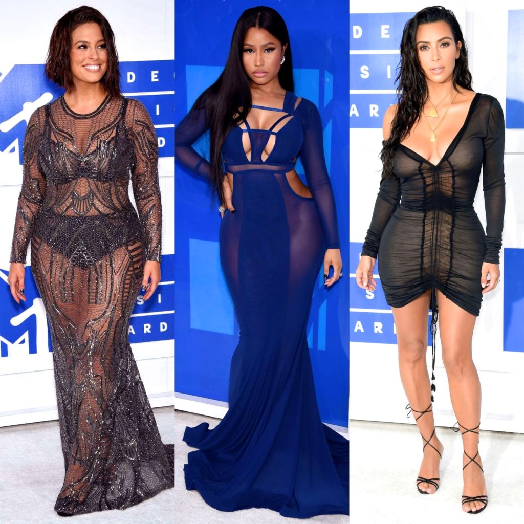 Ashley Graham, Nicki Minaj, Kim Kardashian West